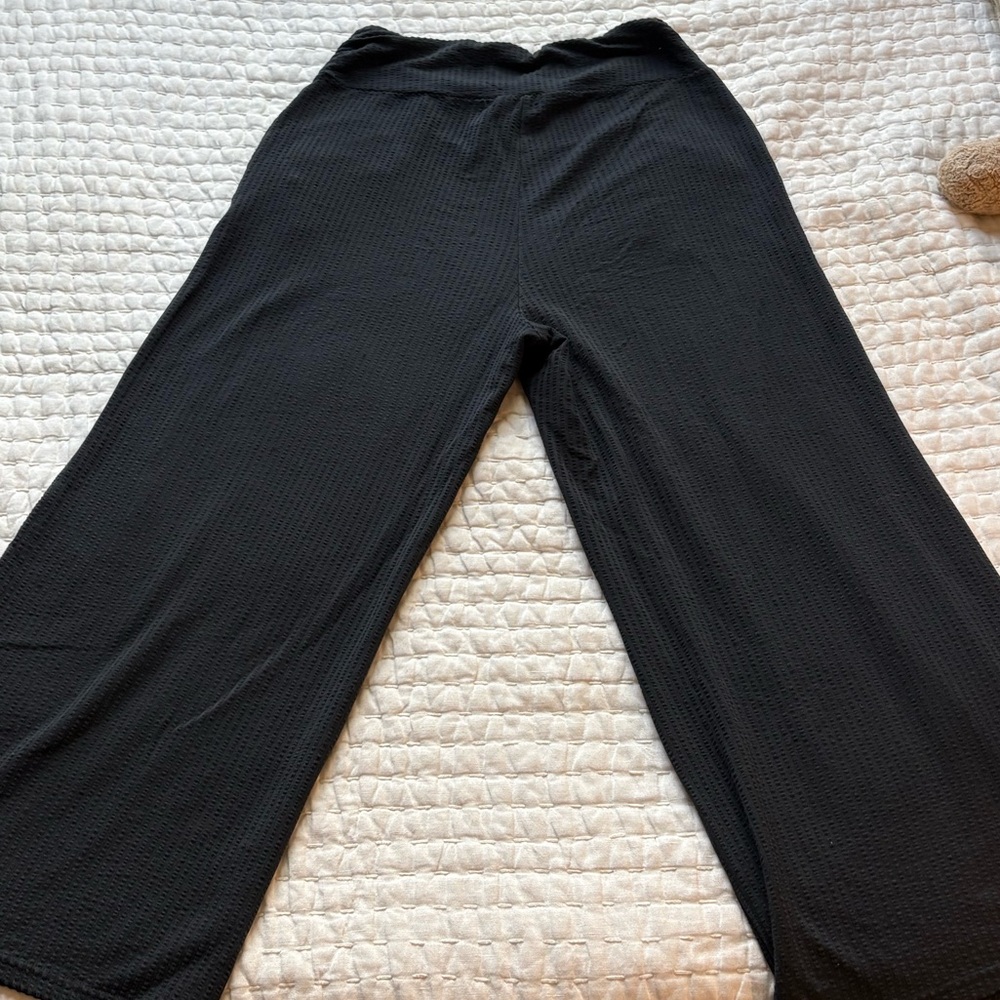 Toad&Co Black textured Chaka pants